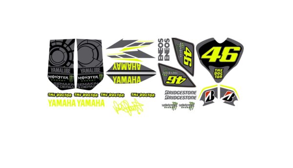 Adhesivos Valentino Rossi Jog R Rr Amarillo Flúor