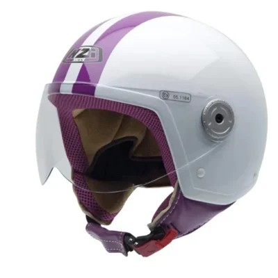 Casco Nzi Classic Blanco Y Morado Jpg.webp