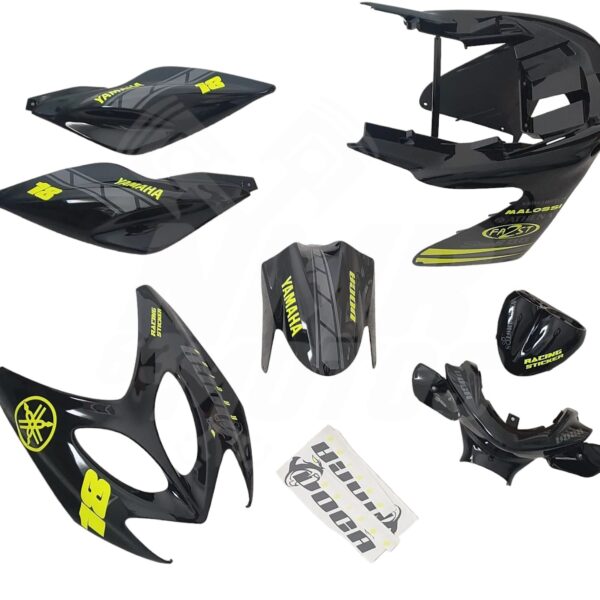 kit adhesivos voca aerox amarillo flúor y gris