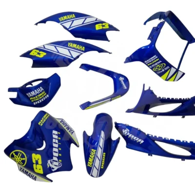 KIT ADHESIVOS VOCA YAMAHA JOG R/RR BLANCO Y AMARILLO FLÚOR