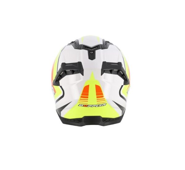 Casco Cross Doppler Amarillo Y Naranja...