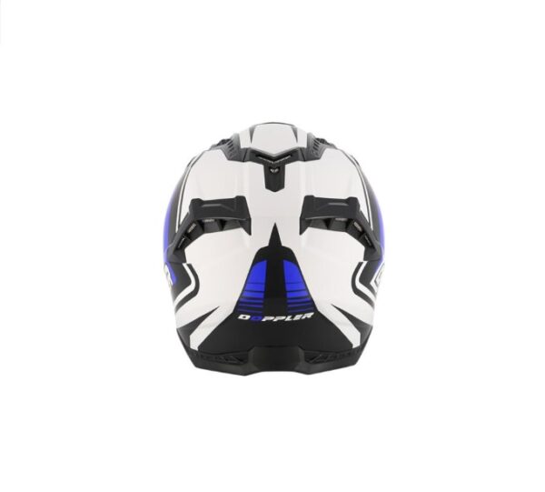 Casco Cross Doppler Azul Y Negro...