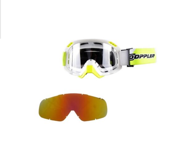 Gafas Cross Doppler Amarillo Flúor 1