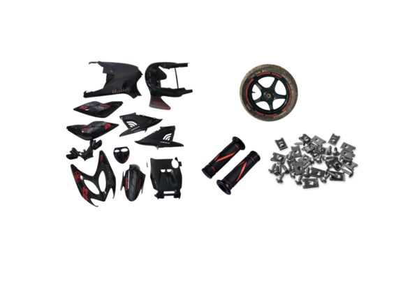 Kit Carenado Yamaha Aerox + Adhesivos + PuÑos + Grapas Y Tornillos