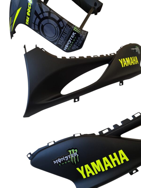 Carenado Yamaha Jog R Rr Negro Mate + Adhesivos Vr