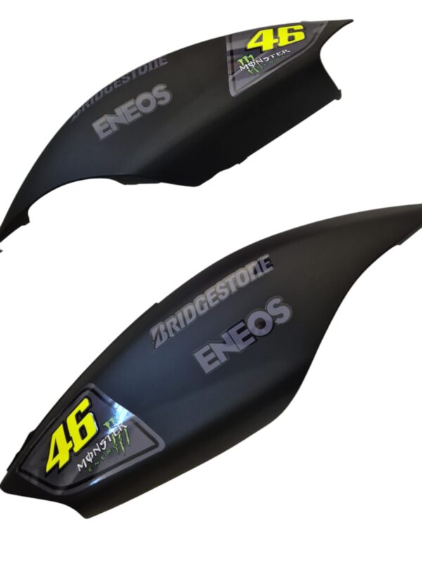 Carenado Yamaha Jog R Rr Negro Mate + Adhesivos Vr 46