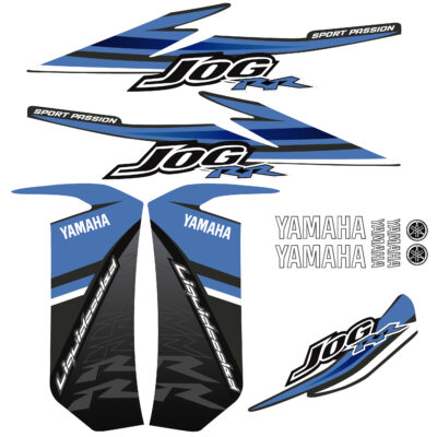 ADHESIVOS YAMAHA JOG R/RR TIPO ORIGINAL AZUL