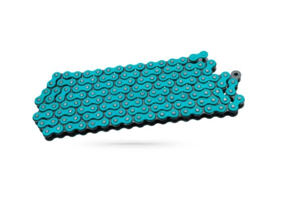 Cadena TransmisiÓn Voca 420, 136 Eslabones Azul Cyan