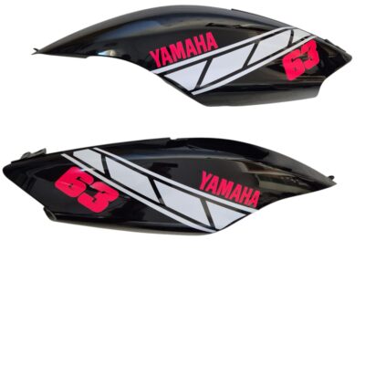 Carenado Yamaha Jog R Rr Negro + Adhesivos Voca Rosa Y Blanco. Photoroom