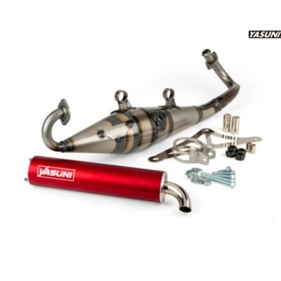 Tubo Escape Yasuni Z Piaggio Silenciador Rojo