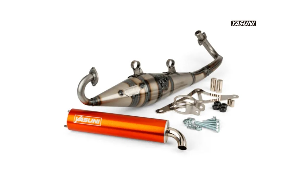 Tubo Escape Yasuni Z Piaggio Silencioso Naranja..