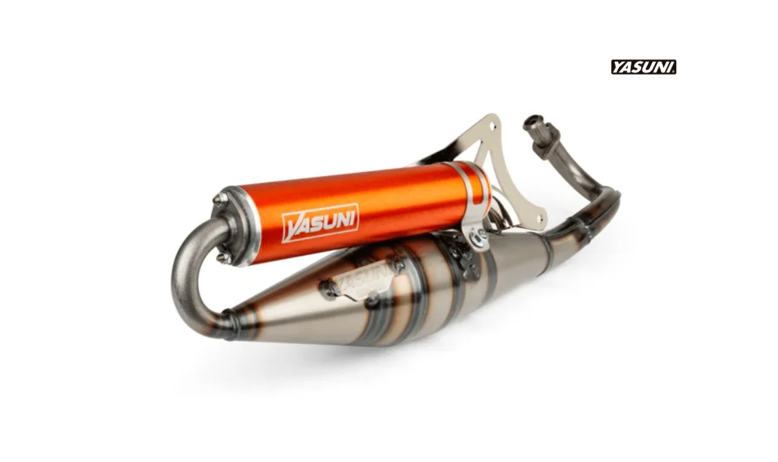 Tubo Escape Yasuni Z Piaggio Silencioso Naranja