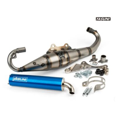 Tubo Escape Yasuni Carrera 16 Piaggio Azul..