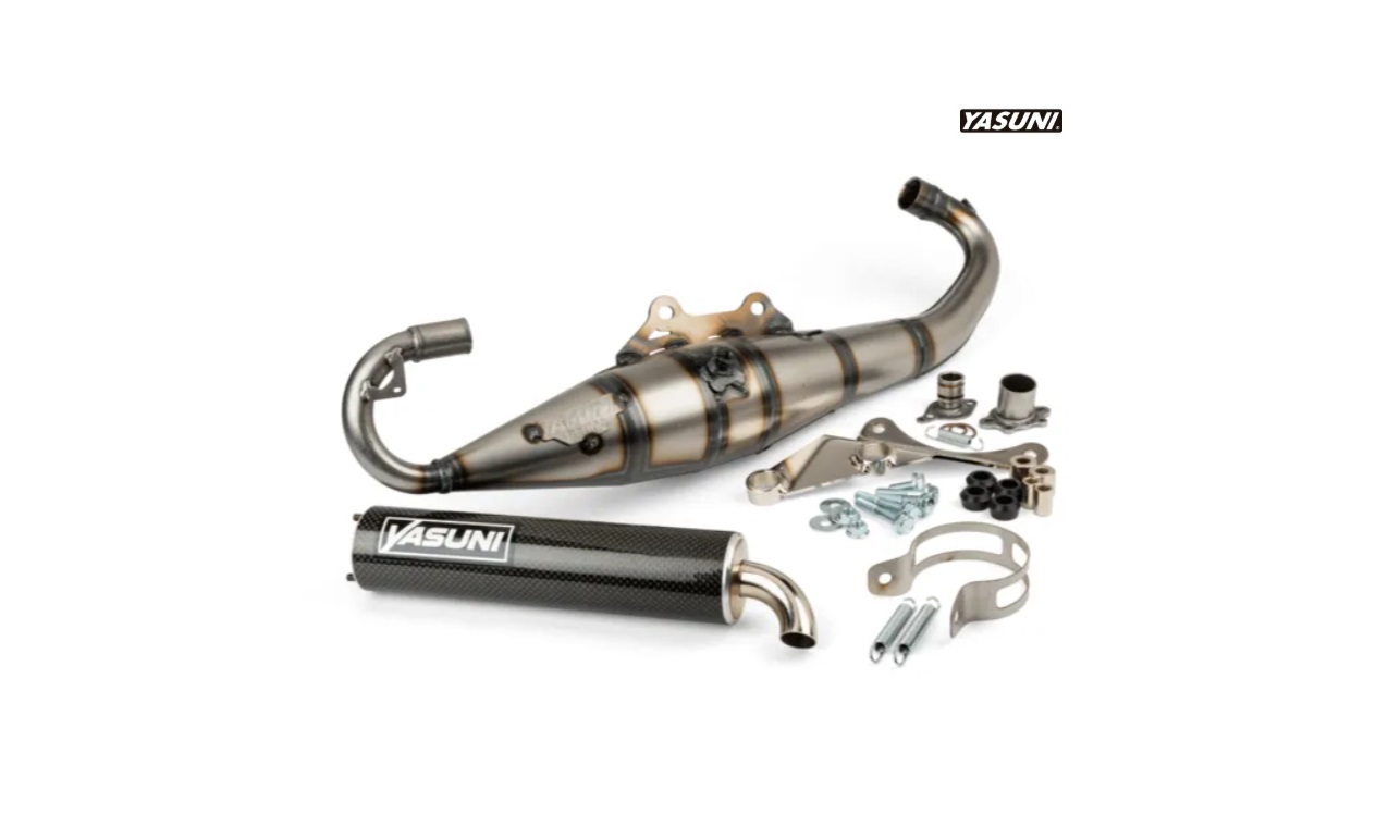 Tubo Escape Yasuni Carrera 16 Piaggio Carbono..