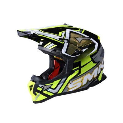 Casco Smk Allterra X Aces Decorado Brillo Negro