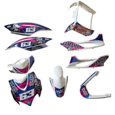 Carenado Yamaha Jog R Rr Blanco + Adhesivos Gta Photoroom