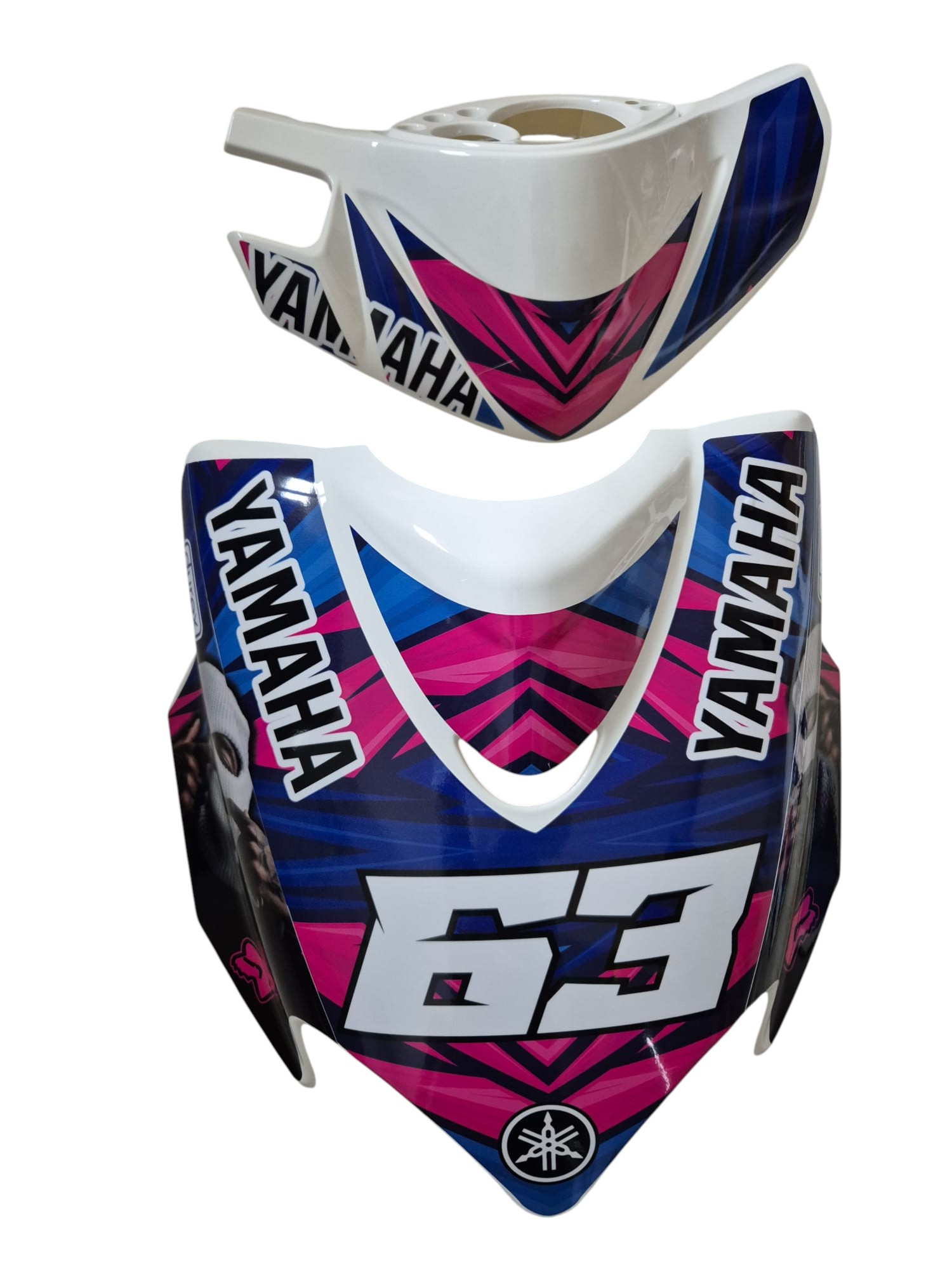 Carenado Yamaha Jog R Rr Blanco + Adhesivos Gta... Photoroom