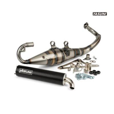 Tubo Escape Yasuni R Pro Piaggio Silencioso Negro.