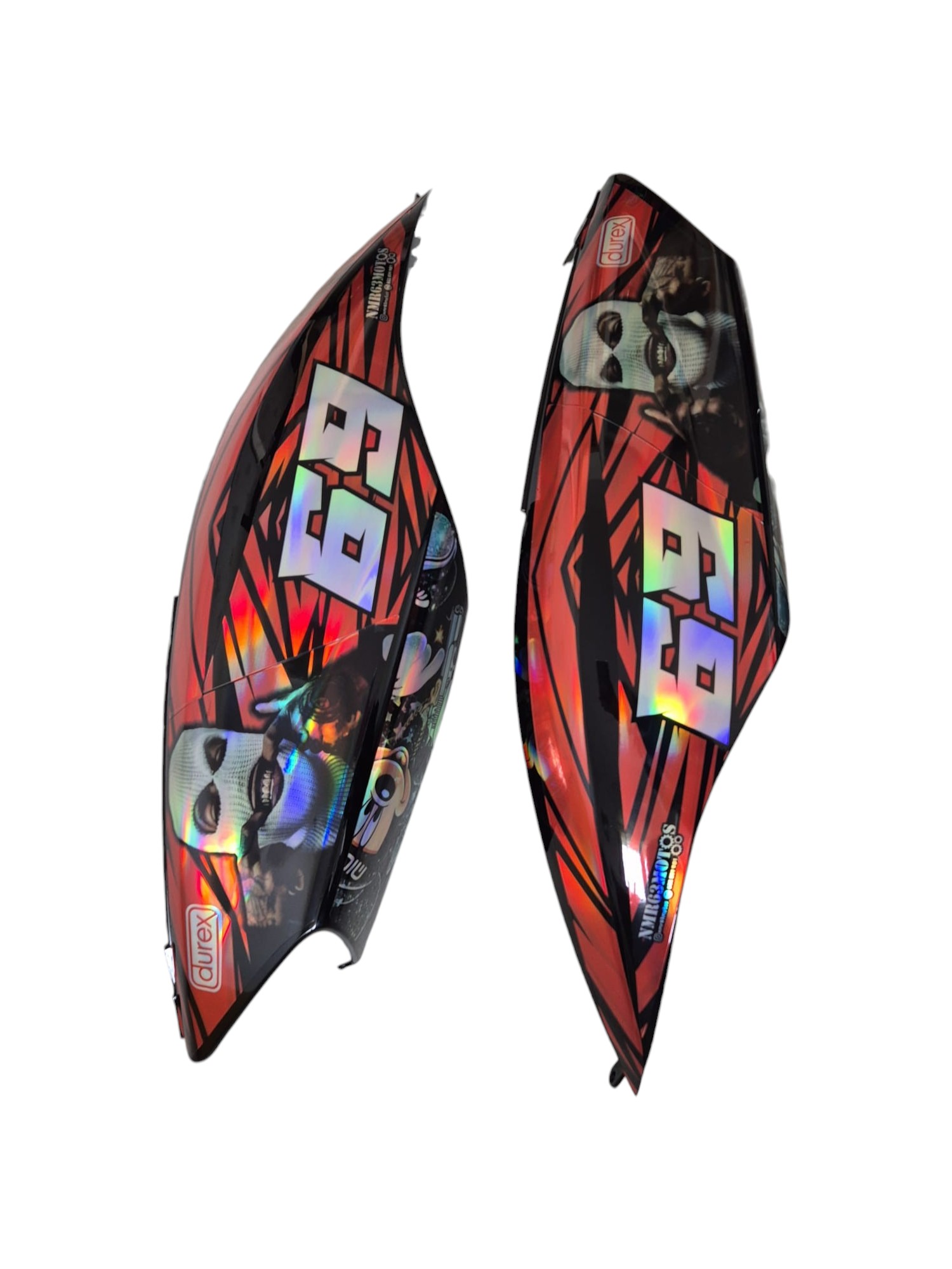 Carenado Yamaha Jog R Rr Negro + Adhesivos Gta HologrÁficos Photoroom