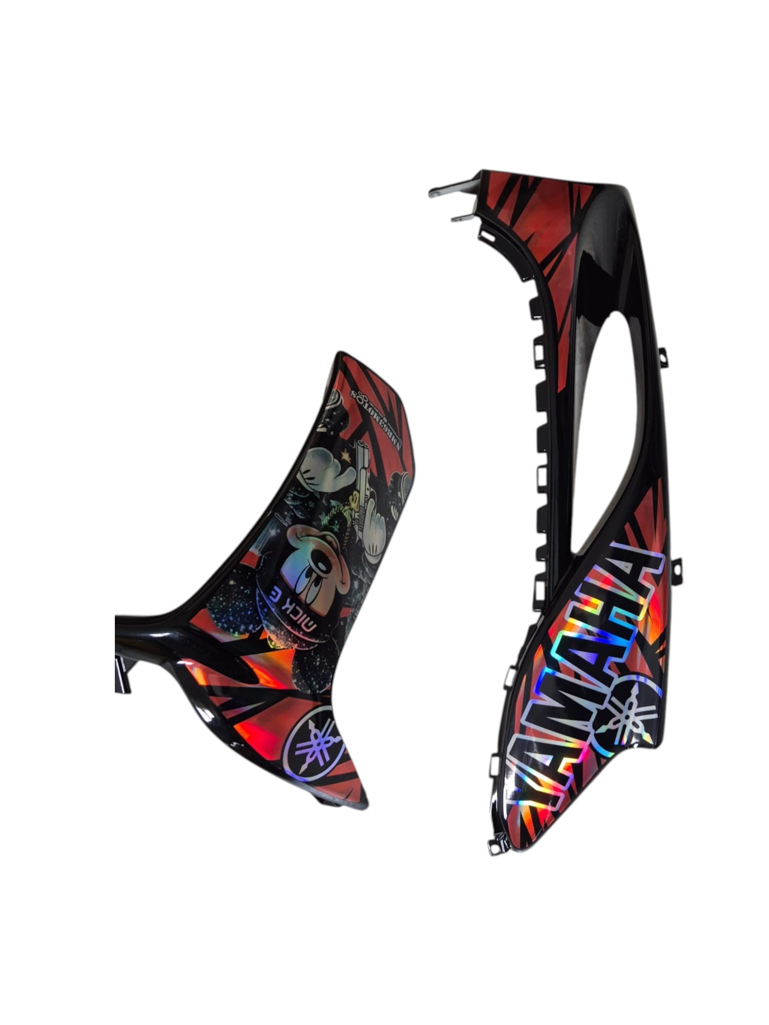 Carenado Yamaha Jog R Rr Negro + Adhesivos Gta HologrÁficos...... Photoroom