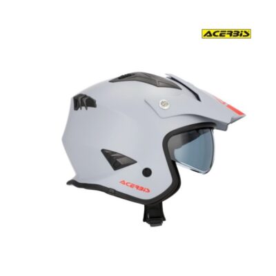 Casco Acerbis Jet Aria Ece Gris Con Visera..