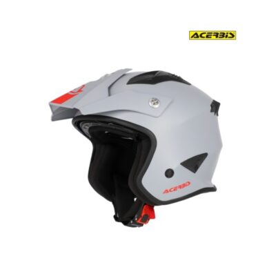 Casco Acerbis Jet Aria Ece Gris Con Visera
