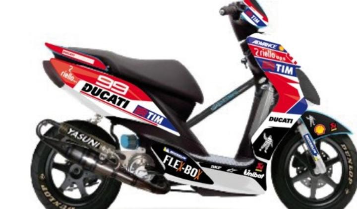Adhesivos Yamaha Jog R Rr Ducati