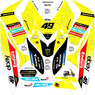Adhesivos Yamaha Jog R Rr Vr46