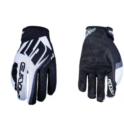 Guantes Five Mxf4 Cross Negro Y Blanco